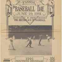 Second Annual Baseball Day, Hoboken, Souvenir Program, June 19, 1991.