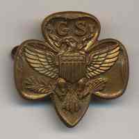 Pin: Girl Scouts lapel pin, from Hoboken scout leader, no date, circa 1960-1970.