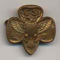 Pin: Girl Scouts lapel pin, from Hoboken scout leader, no date, circa 1960-1970.