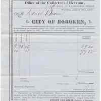 Digital image: Assessment for the re-assessment of Improvements on Jackson St. between First & Second Sts., August 16, 1876.