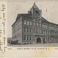 Postcard: Public School No. 6, Hoboken, N.J. Postmarked Hoboken, September 16, 1908.