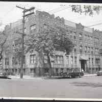 B&W photo of apartment building at 755 South 12th Street, Newark.