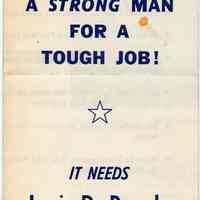          Digital image of political brochure for mayoral candidate Louis DePascale, Hoboken, [1965]. picture number 3
   