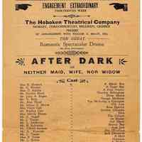 Program for "After Dark" at the Old Rialto Theatre, Hoboken, March 4, [1929].