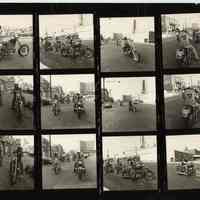 B+W negative contact sheet of images of Hoboken taken by John Conn. no date, [1976].