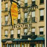 Color copy photo of a ca. 1940 postcard "Serventi