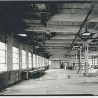 B+W photo of buildings, interiors and exteriors, of the Bethlehem Steel Shipyard, Hoboken Division, no date (ca 1990.)