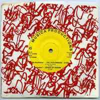          record with decorated paper sleeve
   