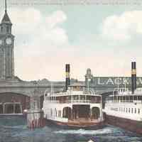 Postcard: Ferry, Hoboken, NJ
