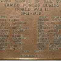          detail bottom half with names of miltary service members
   