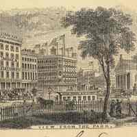          detail front: vignette illustration-  View from the Park. J.W. Orr engraver
   