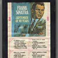 Eight-Track Cartridge, Frank Sinatra : "September Of My Years ."Reprise. M 81014. Stereo