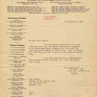 TLS to Florence Miller, Admiral Benson Club, Hoboken, Feb. 21, 1919.