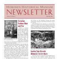 Hoboken Historical Museum Newsletter [Second Series], Volume 12, Number 3, May - June 2006.