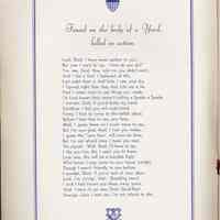          pg 2: Poem: Found on the body of a Yank killed in action, [anonymous]
   