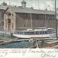 Color Postcard: Atlantic Yacht Club House, Hoboken, NJ, 1907