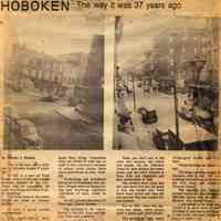 Digital images of newsclipping: Hoboken, The Way It Was 37 Years Ago. Jersey Journal, June 13, 1978.