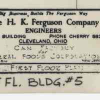 First Floor Plan, Can Factory, Maxwell House Coffee Plant, Hoboken, 1939. Drawing 797 G101.