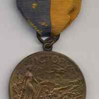 Medal: New Jersey. Victory 1917-1918. Presented by the State of New Jersey to Its Citizens Who Served in the World War.