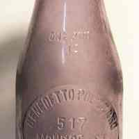 Bottle, milk: Benedetto Polizzano, 517 Monroe St., Hoboken, N.J., 1 pt., N.d., ca. 1920s.