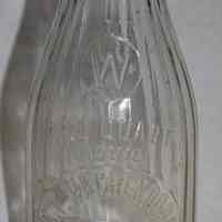 Bottle, milk: C.F. Wachendorf. C.F.W. Hoboken, N.J. One Quart Liquid. N.d., probably 1917.