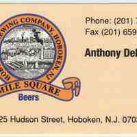          business card, front
   