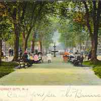 Postcard: Hamilton Park, Jersey City, NJ