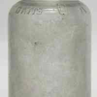 Bottle: Davis OK Baking Powder. Product made by R. B. Davis Co., Hoboken, n.d., ca. 1900-1910.