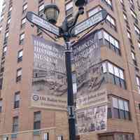 Digital images, 33, of museum signage at or near HHM, Hoboken, March 23, 2005.