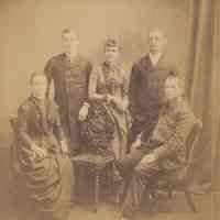 Digital image of portrait photo of Durstewitz family posed in photographer