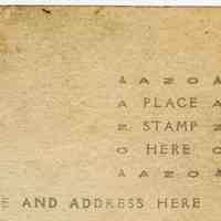          detail of AZO block on photo postcard 1 (typical of both)
   