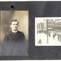          095 Leaf 50 - 2 Photos - Hoboken - Father Julius + Funeral 1914
   