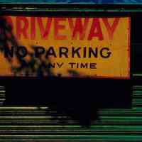          15 driveway no parking sign
   