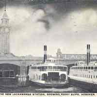 Postcard: Ferry, Hoboken, NJ