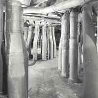 Digital image of B+W photo of former Maxwell House Coffee plant interior, Silo Building, 5th floor, Hoboken, 2003.