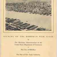 Program: Signing of the Hoboken Pier Lease, Hoboken, Wednesday, September 24, 1952.