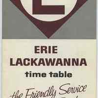Timetable: Erie-Lackawanna R.R., long distance routes, NY - Buffalo - Chicago. Eff. Oct. 24, 1965.