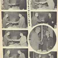          pg [2]: photographs [Old Guard dinner Oct. 4, 1956]; Carl W. Keuffel
   