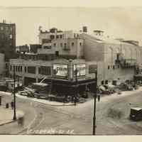 Sepia-tone photo of the exterior of the Fabian Theatre, Newark & Washington Sts., Hoboken, April 30, 1928.