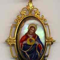 Two religious pendants belonging to Florence or Madeline Miller of Hoboken, n.d., ca.1905-1911.