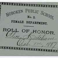          Reward of Merit 10: Alice Ketcham, Oct. 14, 1887
   