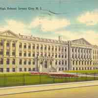 Postcard: Dickinson High School, Jersey City, NJ