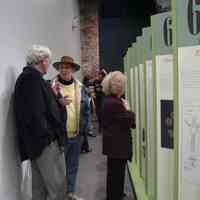 Color photos, 4, at opening reception for 100 Hoboken Firsts exhibition, Hoboken Historical Museum, Hoboken, Jan. 22, 2006.