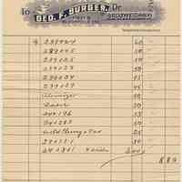 Bill from George F. Burger, Apothecary to Mayor and Council, City of Hoboken, Feb.13, 1907.