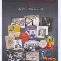 Poster: Hoboken Tunes: Our Musical Heritage. An exhibition, HHM, July 29 - December 23, [2007].