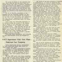          pg 3: Old Guard Annual Dinner article; Plant Patter; American Can; Ford
   