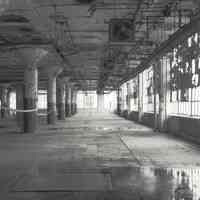 Digital image of B+W photo of former Maxwell House Coffee plant interior, Manufacturing Building, 5th floor, Hoboken, 2003.