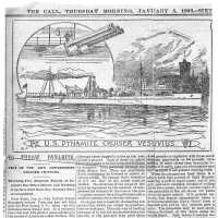          Newsclipping: The U.S. Dynamite Cruiser Vesuvius. The Call, Jan. 5, 1893. picture number 2
   