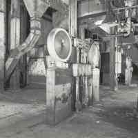 Digital image of B+W photo of former Maxwell House Coffee plant interior, Silo Building, 2nd floor, Hoboken, 2003.