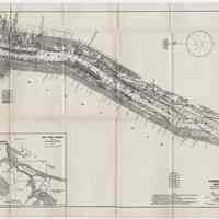Map: Hudson River Channel; New York Harbor, N.Y.; U.S. Army Corp of Engineers, Nov. 8, 1916.